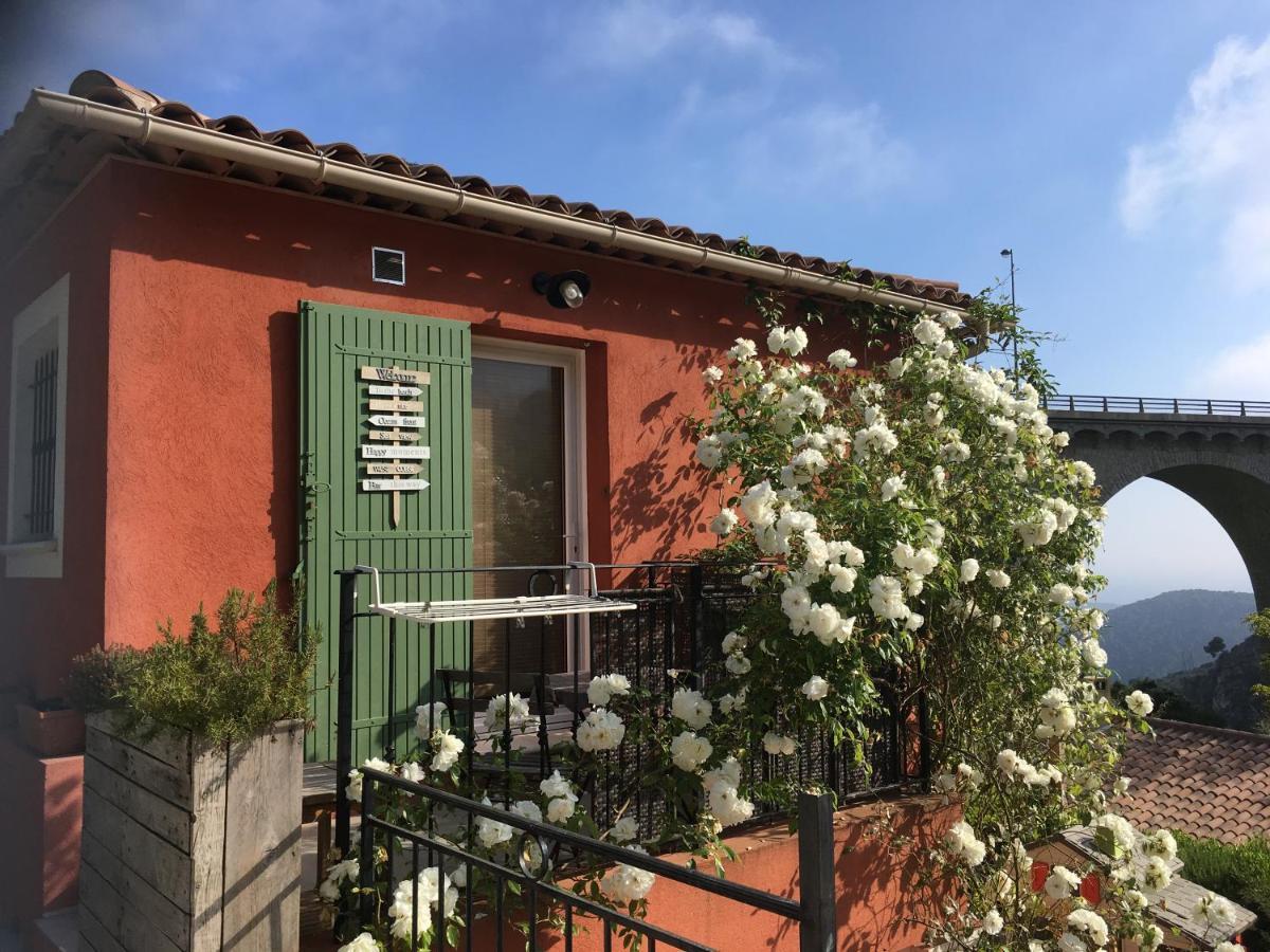 Studio Pied Village Eze - Dans Villa Recente - Parking Gratuit Dış mekan fotoğraf
